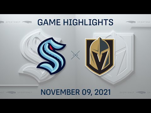 NHL Highlights | Kraken vs. Golden Knights - Nov 9, 2021