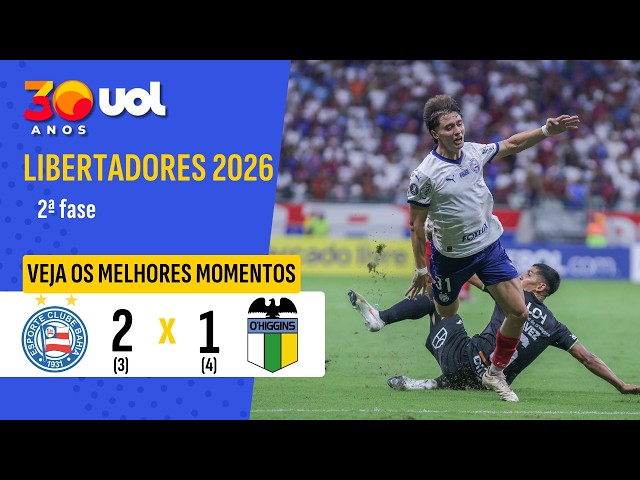 Bahia cai para O'Higgins nos pênaltis e é eliminado da Libertadores