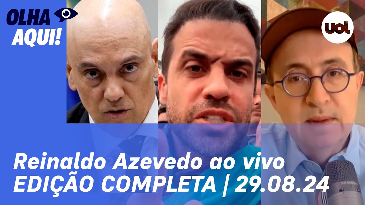 Reinaldo Azevedo ao vivo: Musk x Moraes, Carlos Bolsonaro e Marçal se reconciliam, 7 de setembro e +