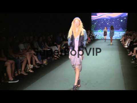 Models walk the runway at Anna Sui - Spring 2014 Mercedes...