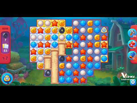 Fishdom. 8598 hard level no boosters and diamonds. 17 moves