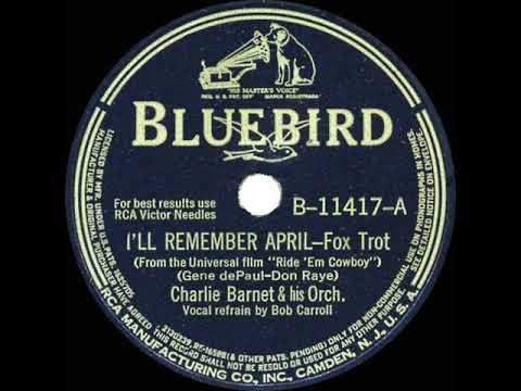 1941 Charlie Barnet - I’ll Remember April (Bob Carroll, vocal)