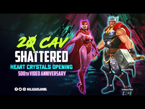 20x Cavalier Shattered Heart Crystal Opening - Marvel Contest of Champions