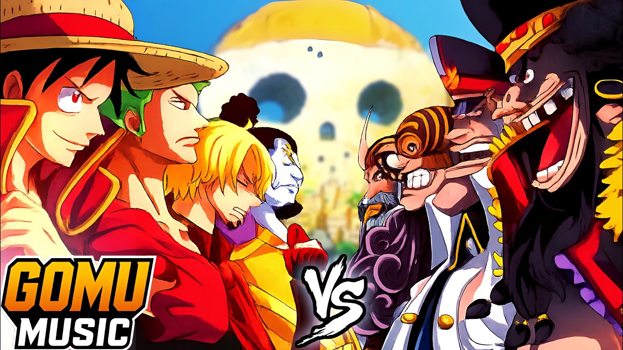 MUGIWARAS vs PIRATAS de BARBANEGRA | One Piece Canción