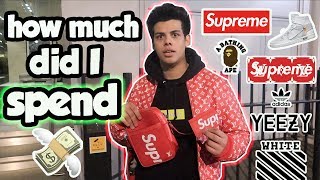 I Spent So much MONEY $$$ On being a HYPEBEAST ! Crazy Shopping