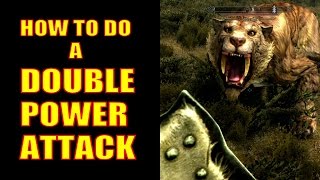 Skyrim Remastered Gameplay - How to Do DOUBLE Power Attacks! (Special Edition)