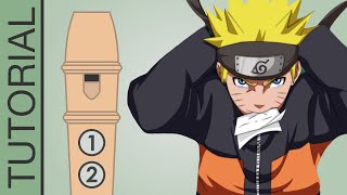 Download lagu Naruto - Blue Bird - Recorder Flute Tutorial mp3