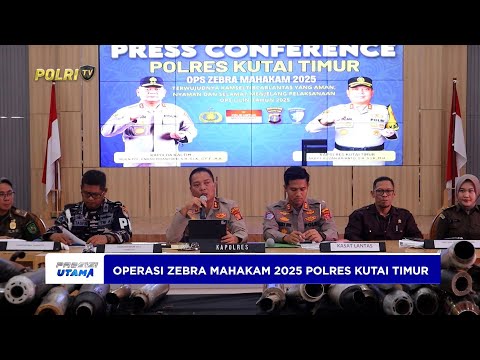 POLRES KUTAI TIMUR TINDAK 301 KENDARAAN DALAM OPERASI ZEBRA MAHAKAM 2025