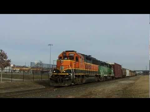 BNSF 3165 (GP50, H1) Leads a Local, Davenport, IA