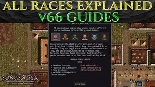 ALL RACES EXPLAINED - Songs Of Syx v66 Guide Tutorial Tips