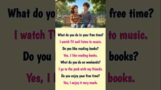 Easy English Conversation for Beginners | Talking About Free Time | Daily English Practice