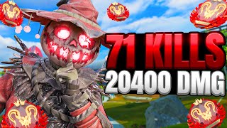Bloodhound 71 Kills and 20,400 Damage Gameplay Wins - Apex Legends (No Commentary)
