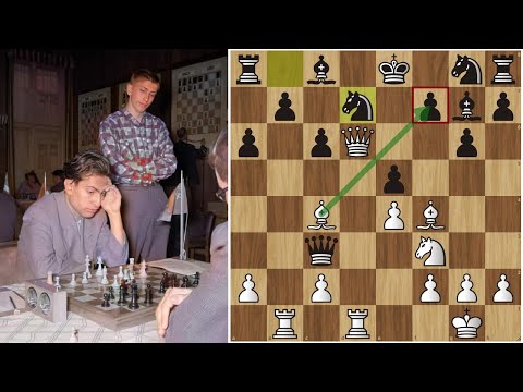 Михаил ТАЛЬ жертвует КОНЯ и СЛОНА в дебюте Трингову! Шахматы