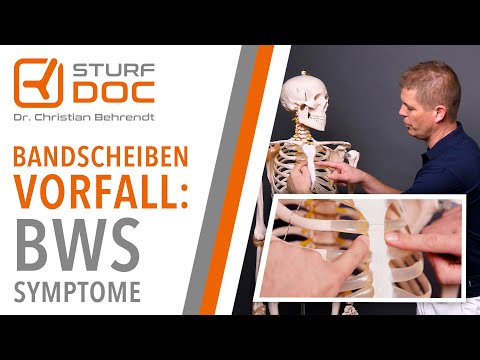 Bandscheibenvorfall der Brustwirbelsäule - Welche Symptome ?