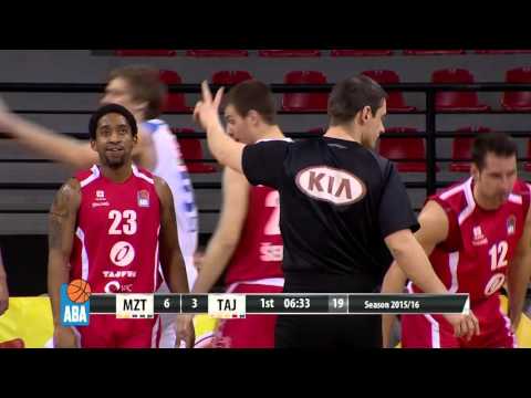 ABA Liga 2015/16, Round 25 match: MZT Skopje Aerodrom - Tajfun (27.2.2016)