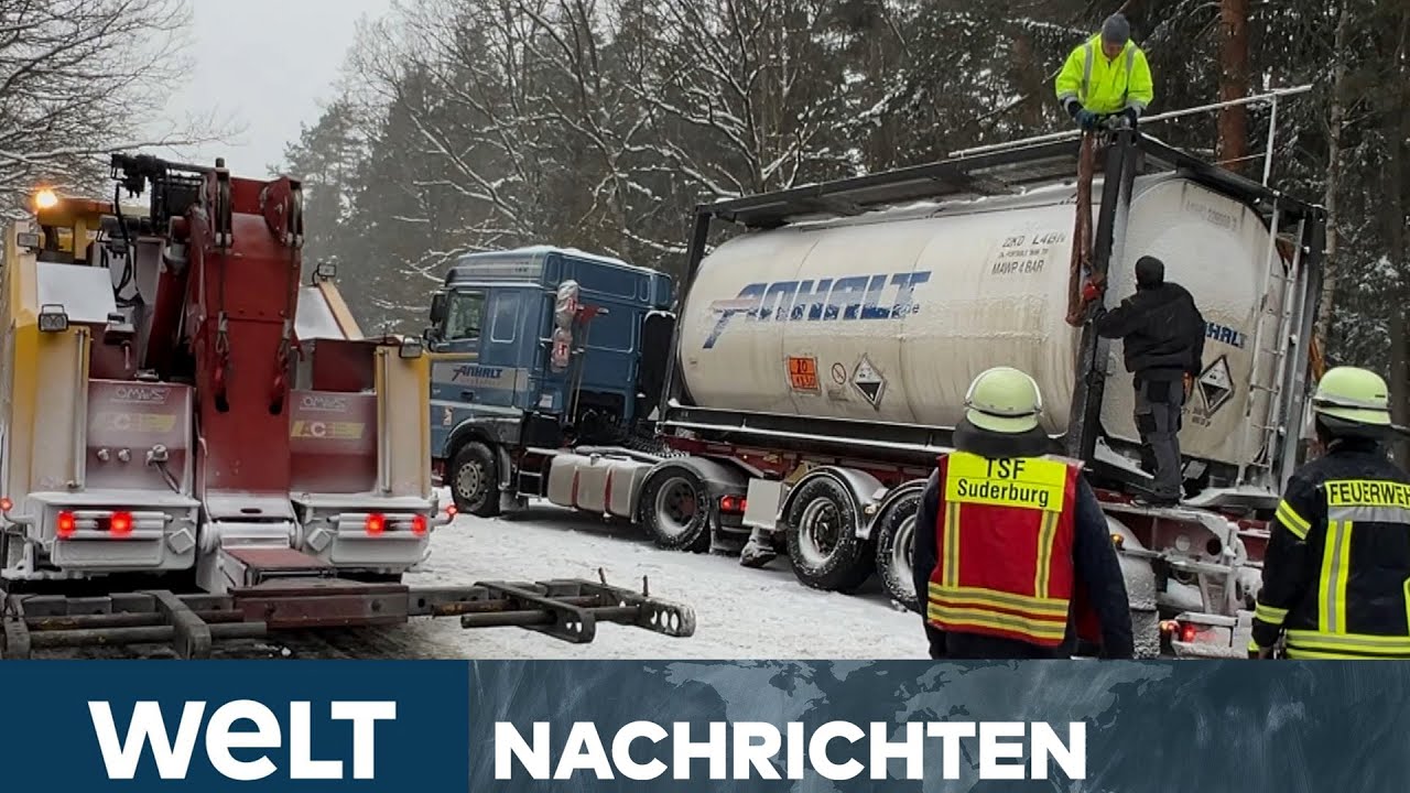SCHNEESTURM "ELLI" WÜTET: Zahlreiche Unfälle im Norden Deutschlands! | WELT LIVESTREAM