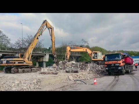 TRUCK TRUCK AND EXCAVATORS IN DEMOLITION | HEAVY MACHINERY WORKING | VIDEO for CHILDREN