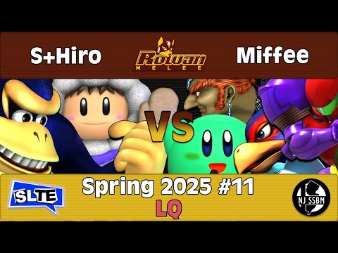 Rowan SSBM Spring 2025 #11: S+Hiro (Icies, DK) Vs. Miffee (Ganon, Kirby, Falco, Samus) - LQ