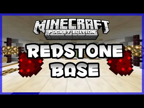 UNDERGROUND REDSTONE BASE!- Redstone Base Map -Minecraft PE(Pocket Edition)