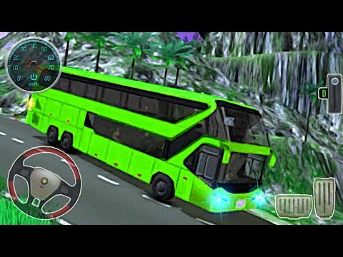 Offroad Mountain Bus Driving Simulator 3D - Permainan Mobil Bus Android GamePlay