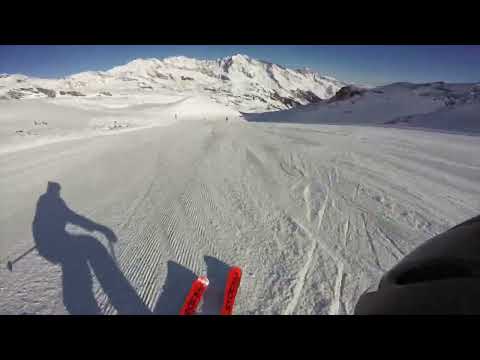 Stubai piste 10 - speed on Stockli Laser GS