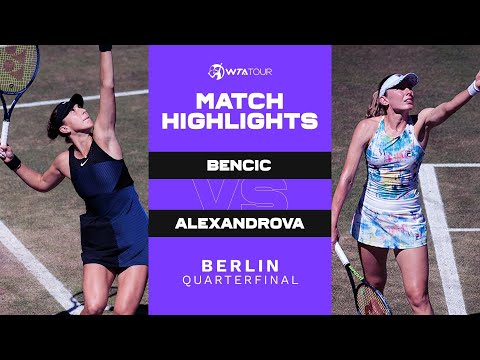 Теннис Belinda Bencic vs. Ekaterina Alexandrova | 2021 Berlin Quarterfinal | WTA Match Highlights