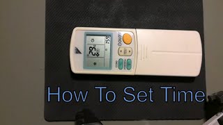 How to Set Time on Daikin AC Remote Controller