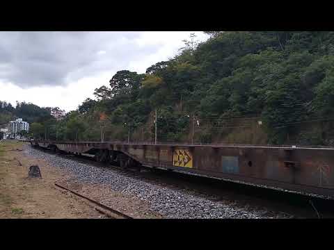 GE C36-7 #3834-5 e C44-EMi #3918-0 MRS Logística SA carga geral prefixo KPC 0133