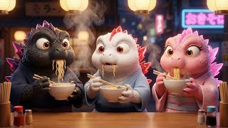 Download lagu 🤯 SHOCK: 3 Baby Godzilla Brothers Run a SECRET Ramen Shop & Their Bizarre Daily Life in Japan 🦎 mp3