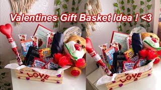 Making my boyfriend a valentine's gift basket 2021!! | simple and cute | DIY for anyone