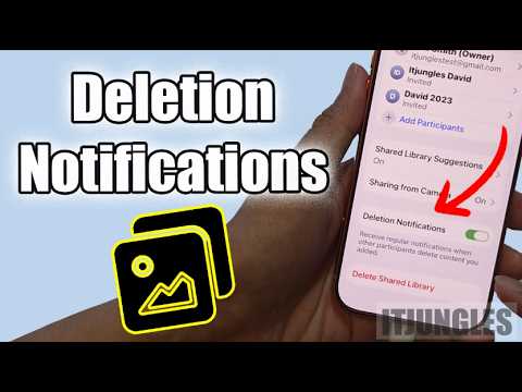 iOS 16: Cómo habilitar o deshabilitar las notificaciones de eliminación para una biblioteca de fotos compartida de iCloud