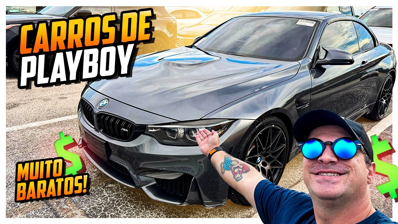 ISSO É CARRO DE PLAYBOY e BARATO nos EUA - Leilão de Carros