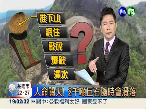 5噸巨石從天墜落 車.民宅全遭殃