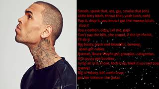 Chris Brown - Booty Remix (Official Lyrics) ft. Blac Youngsta