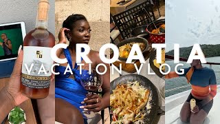 Black in Croatia | Travel Vlog 9 | Beach Club, DELICIOUS FOOD, Wine Tasting, Trying Burek