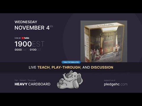 Galenus - 4p Tabletop Simulator Teaching & Play-through by Heavy Cardboard