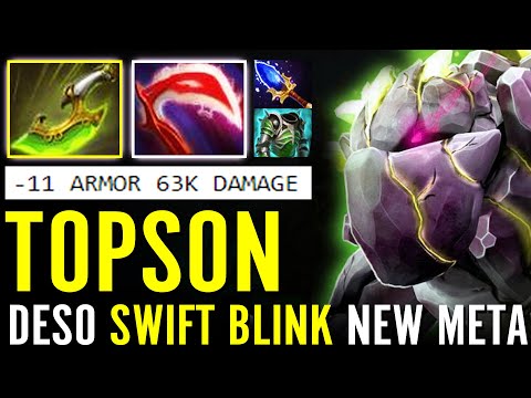 TOPSON MID NEW META! Tiny Desolator + Swift Blink Assualt -11 Armor Crazy BUILD Dota 2 Pro Guide