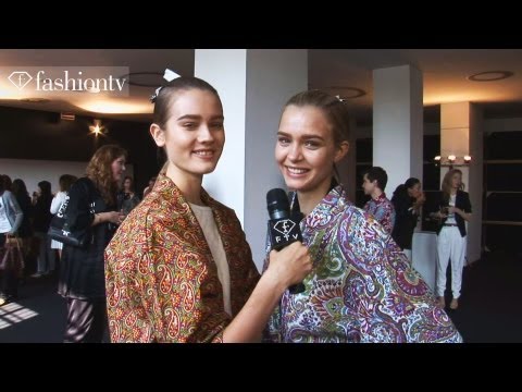 Top Models Backstage at Etro Spring/Summer 2013 | Milan Fashion Week | FashionTV