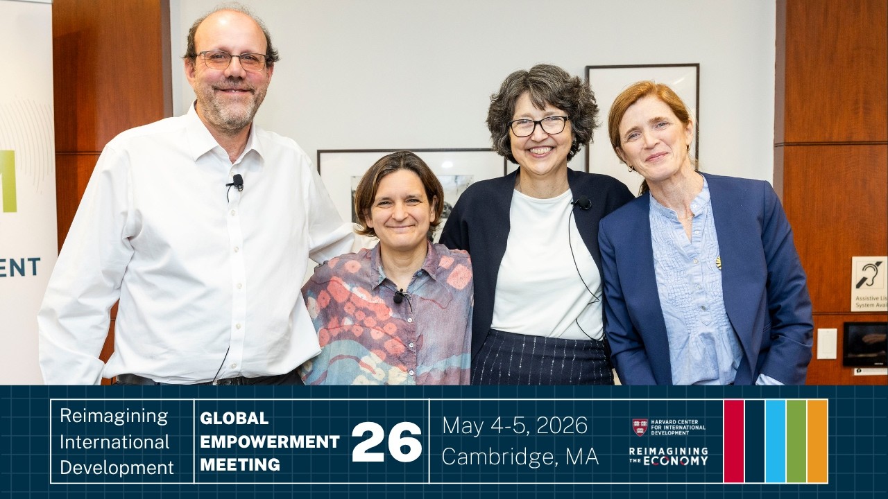 Esther Duflo, Rachel Glennerster, Michael Kremer, James Robinson & Samantha Power on Development