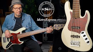 Video thumbnail for Sadowsky MetroExpress 21-Fret Vintage J/J Bass, Okume Body, 5-String by Sadowsky