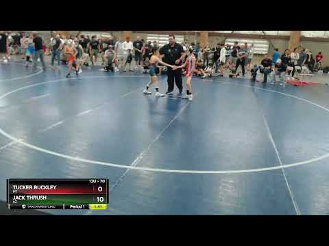 70 Lbs 1st Place Match - Tucker Buckley, MT Vs Jack Thrush, AZ 41cf
