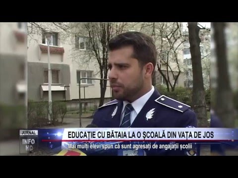EDUCAȚIE CU BĂTAIA LA O ȘCOALĂ DIN VAȚA DE JOS