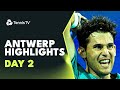 Thiem back in Action; Gasquet, Shevchenko & Hanfmann Feature | Antwerp 2023 Day 2 Highlights