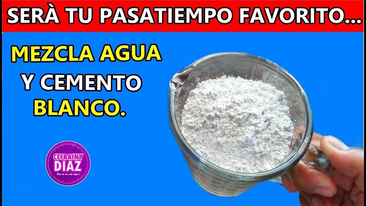 Mezcla agua y cemento blanco, cuando veas los resultados se convertirá en tu pasatiempo favorito