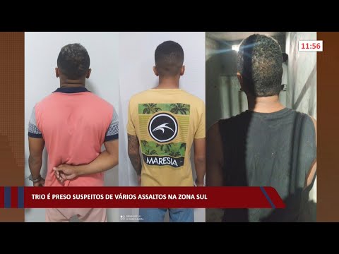 Trio é preso com suspeitas de vários assaltos na zona sul 30 03 2022