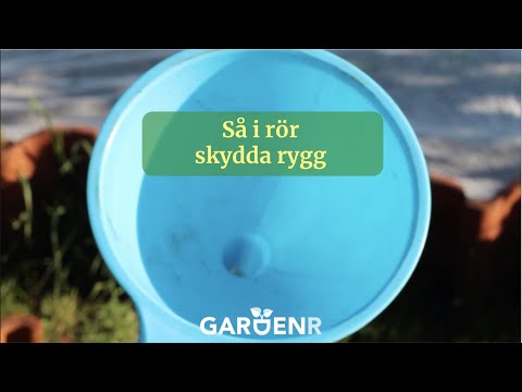 Så i rör och skydda ryggen - Trädgårdshacks med GardenR