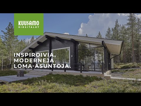 Modernit hirsimökit Kuusamo Hirsitaloilta