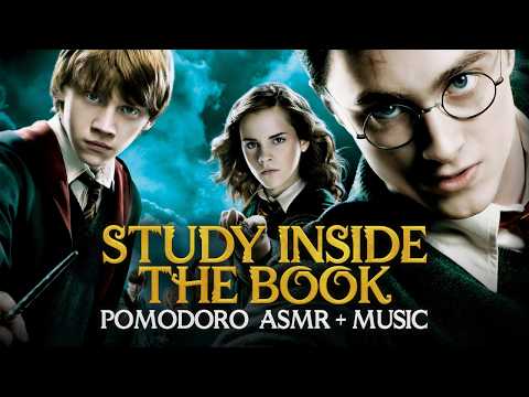 6h Harry Potter Pomodoro: ORDER OF THE PHOENIX 🔥✏️ Harry Potter Study Session, Hogwarts ASMR Sounds