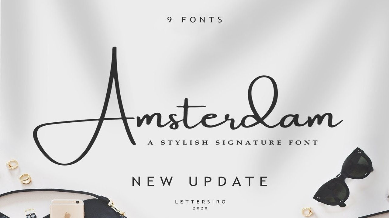 Amsterdam 9 Elegant Font Font Free Download