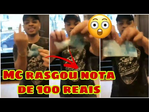 MC MISA RASGA NOTA DE 100 REAIS E CHOCA